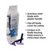 McKesson Disposable Razors, Stainless Steel Twin Blade, Lubricated Strip, Ribbed Handle, Blue, 10 Count, 12 Packs, 120 Total view 4