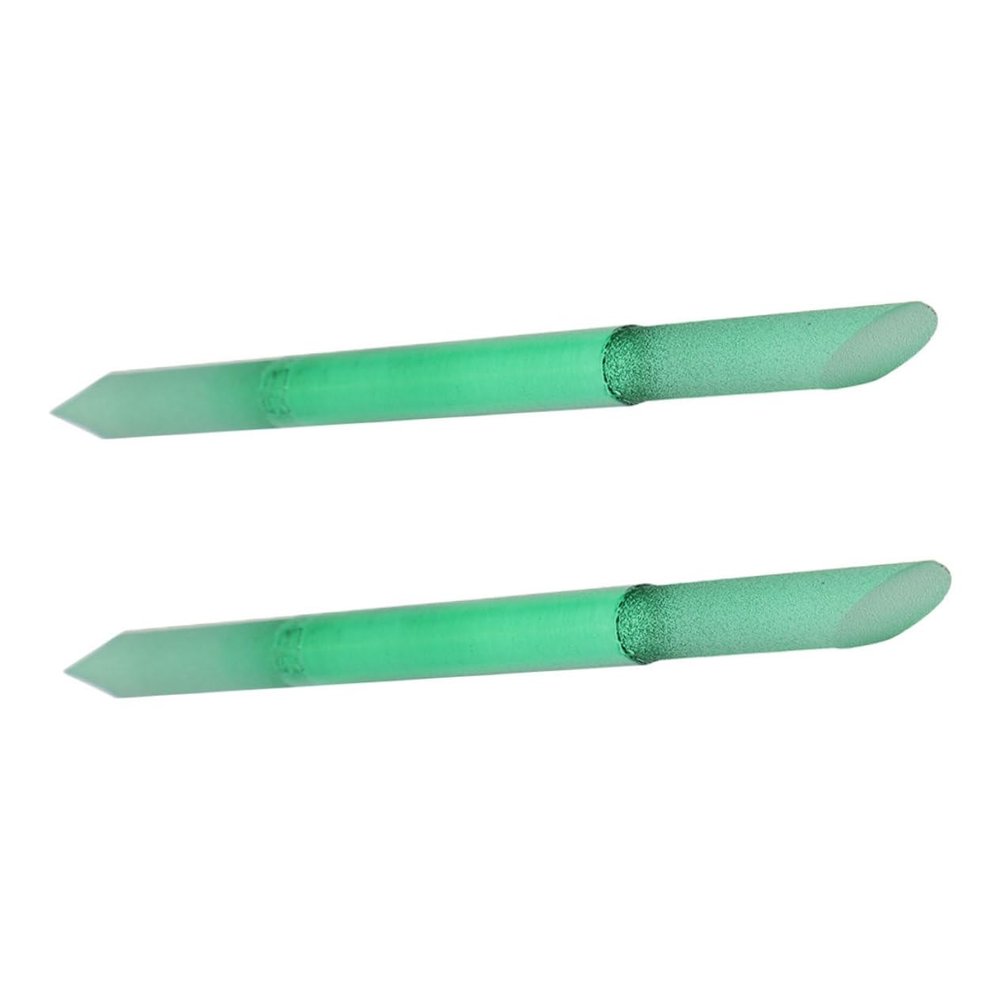 BIUDECO 2pcs Travel Nail Care Kit Nano Glass Fingernail Files Buffers Manicure Tool Cuticle Stick for Home Go