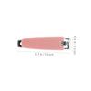 Beaupretty 2pcs Pink Silicone Nail Clippers Set Carbon Steel Nail Tip Cutter for Pedicure Manicure Accessories Trimmer view 2