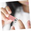 Beaupretty 2pcs Pink Silicone Nail Clippers Set Carbon Steel Nail Tip Cutter for Pedicure Manicure Accessories Trimmer view 3