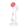 3-in-1 Sonic Facial Cleansing Brush, Waterproof Electric Silicone Face Scrubber for Deep Clean, Exfoliating & Gentle Facial Massage(Pink) view 1
