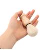 Healvian Portable Wooden Shaving Brush Set for Men 2 Pcs Soft Bristle Facial Hair Applicator for Cream and Lathering for Grooming and Travel view 3