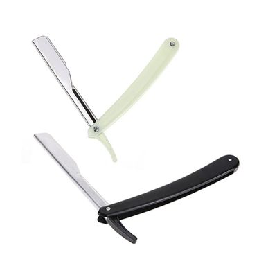 DEARMAMY Vintage Manual Razor for Men 1-Piece Metal Shaver Safe Barber Blade for Hair Styling for Grooming and Shaving at Home