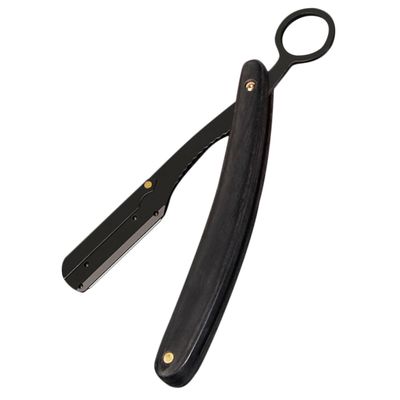 FRCOLOR Barber Razor Portable Manual Beard Shaving Cutter Compact Design for Travel Use Safe and Comfortable Grip for Home and Barbershop Shaving Without
