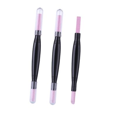 CALLARON 3Pcs Nail File Buffer Double Ended Cuticle Stick Pen for Exfoliating Skin Practical Grinding Rod for Nail Care and Manicure Lightweight and Portable for Women