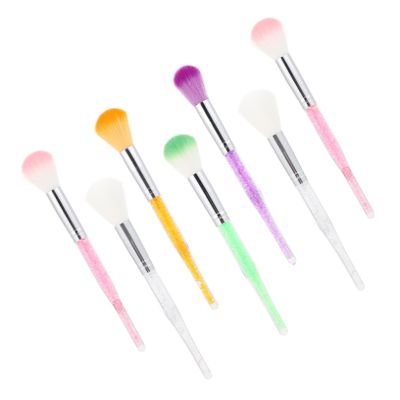 DEARMAMY 7pcs Acrylic Dust Brush Set for Nail Cleaning and Makeup Application Small Waist Design Easy to Handle Suitable for Home and Professional Use