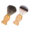 Healvian 2pcs Professional Shaving Brush Set Soft Nylon Foam Neck Duster for Men Multipurpose Beard Brush for Hair Salon and Home Use view 1