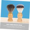 Healvian 2pcs Professional Shaving Brush Set Soft Nylon Foam Neck Duster for Men Multipurpose Beard Brush for Hair Salon and Home Use view 3