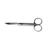 Healvian Stainless Steel Makeup Scissors for Eyebrows and Eye Shadow Stickers Curved Design Portable Beauty Tools PVC Packaging for Precision Cutting view 1