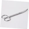 Healvian Stainless Steel Makeup Scissors for Eyebrows and Eye Shadow Stickers Curved Design Portable Beauty Tools PVC Packaging for Precision Cutting view 4