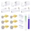 DJCIW 14PCS Ear Piercing Kit,Ear Piercing Gun kit Set for Safe and Precise Ear Piercings Gold Ear Piercing Tool with CZ Stainless Steel Ear Studs 3mm 4mm 5mm for Women Ear Piercing view 1