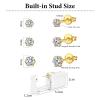 DJCIW 14PCS Ear Piercing Kit,Ear Piercing Gun kit Set for Safe and Precise Ear Piercings Gold Ear Piercing Tool with CZ Stainless Steel Ear Studs 3mm 4mm 5mm for Women Ear Piercing view 2