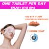 50 Packs Steam Eye Mask for Dry Eyes, Self Heated Sleep Eye Mask Disposable Warm Compress for Eyes, Relieves Dry Eye Eye Strain, Dark Circles, Puffiness,Microgroove (Rose) view 2
