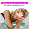 50 Packs Steam Eye Mask for Dry Eyes, Self Heated Sleep Eye Mask Disposable Warm Compress for Eyes, Relieves Dry Eye Eye Strain, Dark Circles, Puffiness,Microgroove (Rose) view 4