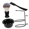 SHERCHPRY Men's Manual Shaving Kit Shaving Brush Foaming Bowl and Razor for Clean Shave Portable Barber-Grade view 1