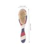 PartyKindom Men Boar Bristle Beard Brush Lightweight Grooming Tool for Facial Hair Care Soft Horsehair for Gentle Styling Travel-friendly Design for Barbers and Home Use view 3