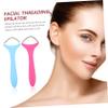 VICASKY 2Pcs Facial Hair Remover Spring Epilator Portable Manual Threading Tool for Painless Upper Lip and Face Hair Removal for Sensitive Skin Includes and Options view 3