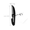 Healvian Portable Foldable Comb Keychain Set Acrylic Mirror Travel Folding Pocket Comb for Men Beard Fine Teeth Compact Size for Grooming Go view 2