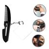 Healvian Portable Foldable Comb Keychain Set Acrylic Mirror Travel Folding Pocket Comb for Men Beard Fine Teeth Compact Size for Grooming Go view 4