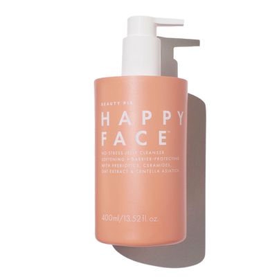 Beauty Pie Happy Face No-Stress Jelly Cleanser  Soothing Aloe, Oat & Rose Gel-Cream for Hydrated, Calm Skin