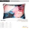 100% Pure Mulberry Silk Pillowcase  Handmade in USA  22 Momme Printed Silk Cover for Hair & Skin  Anti-Frizz, Anti-Aging, Envelope Closure  For Women & Men (Blush & Blue TD, Standard) view 2
