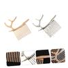 Beaupretty 2pcs Women Antlers Hair Combs Decorative Headdress Accessories Gold Silver for Parties Pageants and Special Occasions Lightweight Comfortable Female Hair Accessories view 4