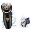 VINTORKY 3-in-1 Rechargeable Electric Shaver for Men Washable 4D Multifunction Beard Trimmer USB Charging for Hair Removal and Grooming Includes Detachable Head view 4