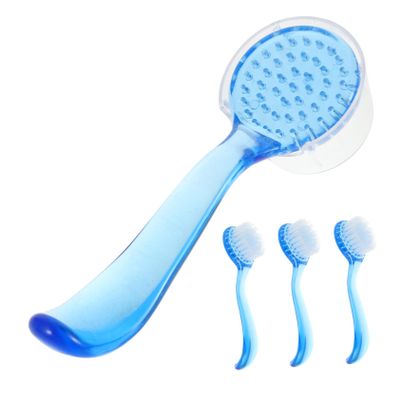 Beaupretty 4pcs Face Cleaning Brush Deep Pore Scrub for Blackhead Removal Gentle Exfoliating Facial Scrubber for Skin Types Ergonomic Design for Men and Women Random Color