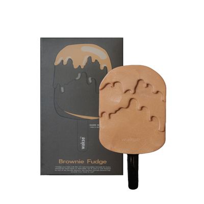 wakse Brownie Fudge Hard Wax Pop, For Face and Body Hair Removal, Brownie Scented, 4.5oz