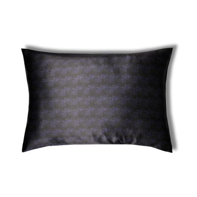 100% Pure Mulberry Silk Pillowcase  Handmade in USA  22 Momme Printed Silk Pillow Cover for Hair & Skin  Anti-Frizz, Anti-Aging - Envelope Closure  Silk Pillow Case for Women & Men (Midnight, King)
