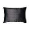 100% Pure Mulberry Silk Pillowcase  Handmade in USA  22 Momme Printed Silk Pillow Cover for Hair & Skin  Anti-Frizz, Anti-Aging - Envelope Closure  Silk Pillow Case for Women & Men (Midnight, King) view 1