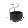 HAKIDZEL Stainless Steel Shaving Tool Set Metal Soap Bowl Stand for Men's Grooming view 2