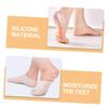 BIUDECO 1 Pair Silicone Moisturizing Foot Soaking Socks Spa Gel Socks for Dry Cracked Feet Care Flexible and Stretchable for Home Use Skin view 3