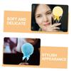 BIUDECO 3pcs Lollipop Handle Powder Puff Reusable Velour Cosmetic Tools for Easy Makeup Application Chic Design for Loose Powder Colors Included view 3
