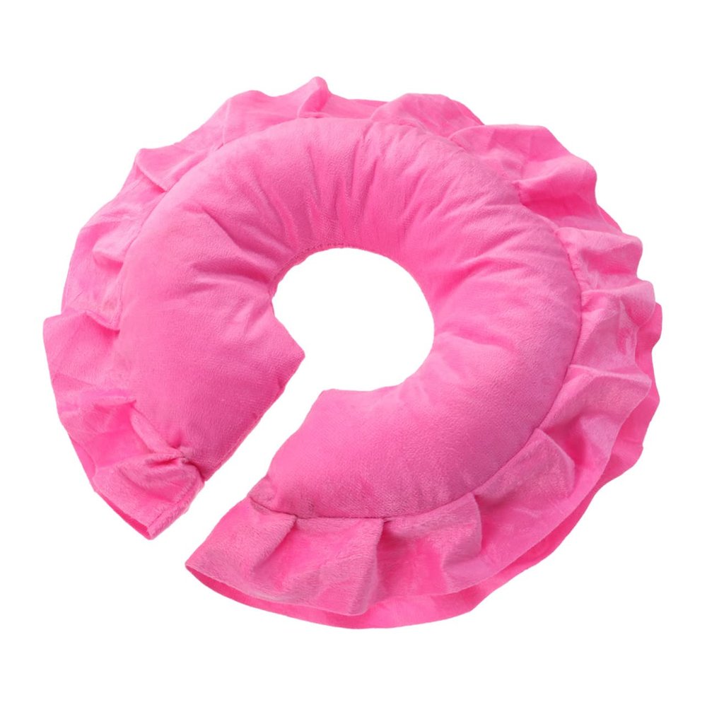 Ciieeo Face Massage Pillow Cotton Spa Cushion for Beauty Pink Lying Pad Adjustable Support for Relaxation and Facial Treatments