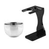 ELAYARD Men's Grooming Shaving Kit 2-Piece Beard Brush Stand and Shaving Bowl Set Acrylic for Suitable for Personal Use view 1