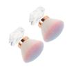 FRCOLOR 2pcs Nail Brush Applicators Small Fingernail Brush Cleaner for Nail Art Pedicure Supplies view 1