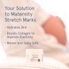 LOLA Stretch Mark Prevention Cream with Hydrating Body Oil for Skin Elasticity - Gentle Hypoallergenic Maternity Self Care Formula - Cocoa Butter Scar Cream & Collagen Support - 4 Fl Oz view 2