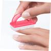 Cabilock 6Pcs Large Plastic Handle Fingernail Cleaning Brush Set Nail Dust Remover Tools for Manicure and Pedicure for Home Use and Salon Quality view 4