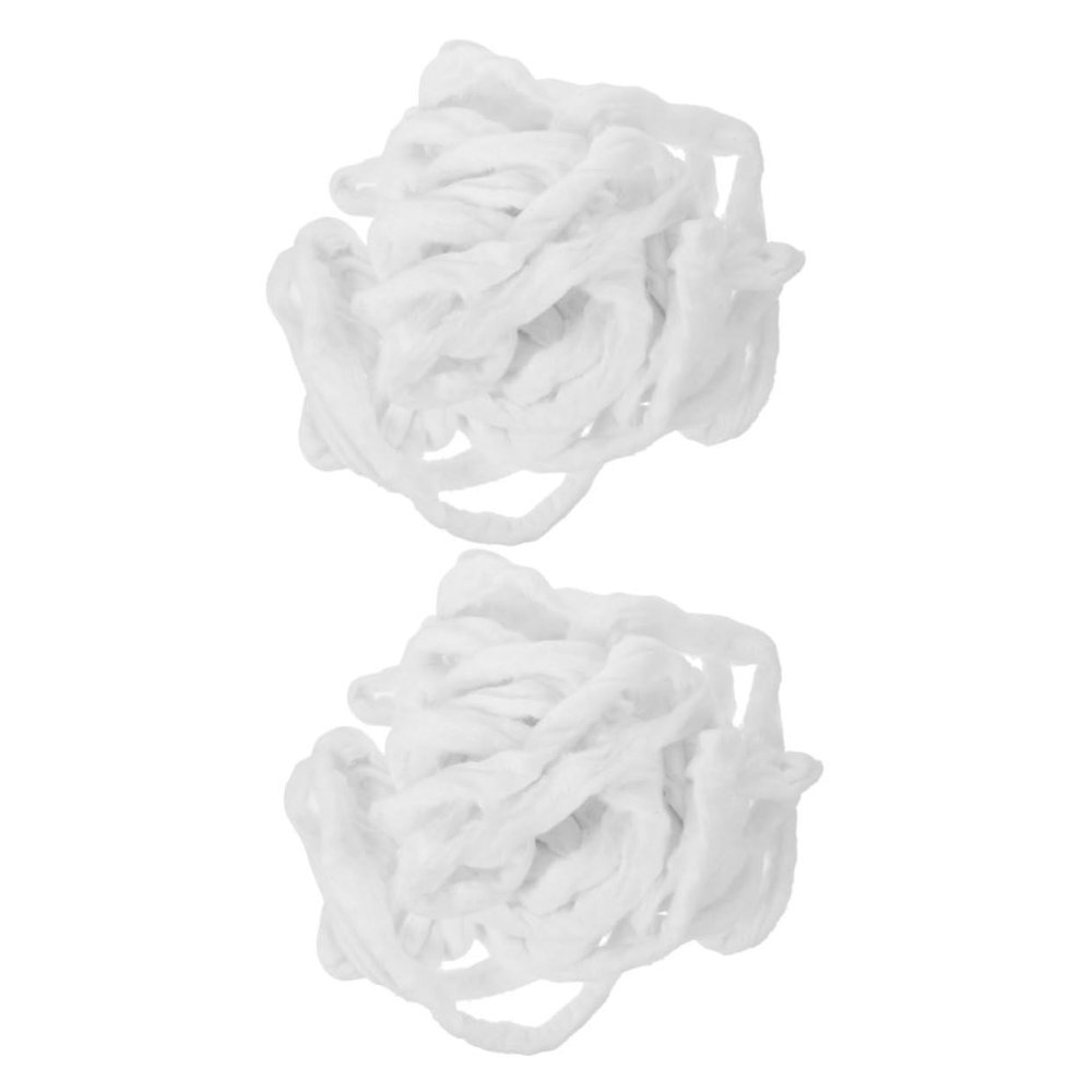 FRCOLOR 2 Pack Cotton Rolls for Hair Perming Soft and Practical Strips with String for Salon and Home Use Single Use Beauty Rolls for Makeup Manicures and Pedicures
