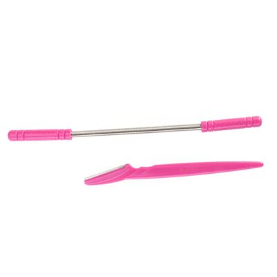 FOMIYES 2pcs Facial Hair Remover Spring and Eyebrow Shaper Razor Set for Women Painless Facial Hair Removal Tool Compact and Easy to Use
