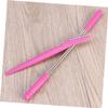 FOMIYES 2pcs Facial Hair Remover Spring and Eyebrow Shaper Razor Set for Women Painless Facial Hair Removal Tool Compact and Easy to Use view 4