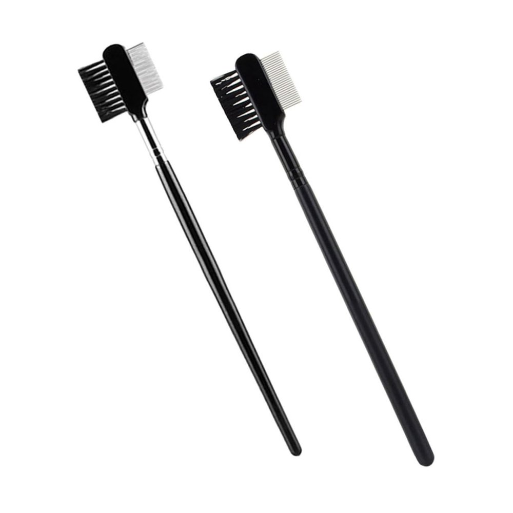 NIYANGLE 2pcs Dual Head Eyebrow Brush Eyelash Comb Sturdy Eyelash Shaping Tools for Grooming for Makeup Application and Eyebrow Styling Great present for