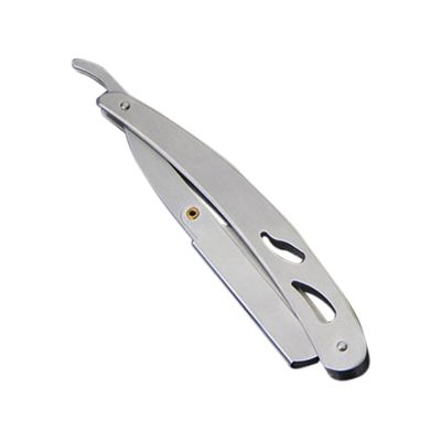 DEARMAMY 1 Pc Stainless Steel Vintage Razor Holder Classic Straight Safety Razor Stand for Men Compatible Sturdy Design Without Blade