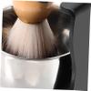 HONITANO 1set Shaving Brush and Bowl Kit for Men Shaving Cup Beard Brush Holder for Grooming and Easy Cleanup Complete view 3