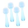 Beaupretty 4pcs Nail Cleaning Tool Round Head Nail Brush Cover Compact and Lightweight Manicure Dust Brush for Salon and Home Use and Material view 1