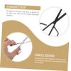 DEARMAMY 2sets Manual Nose Hair Scissors Stainless Steel Trimming Tools for Eyebrows and Nose Hair Grooming Portable and Durable Skin Friendly Design 2pcs*2 view 3