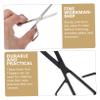 DEARMAMY 2sets Manual Nose Hair Scissors Stainless Steel Trimming Tools for Eyebrows and Nose Hair Grooming Portable and Durable Skin Friendly Design 2pcs*2 view 4