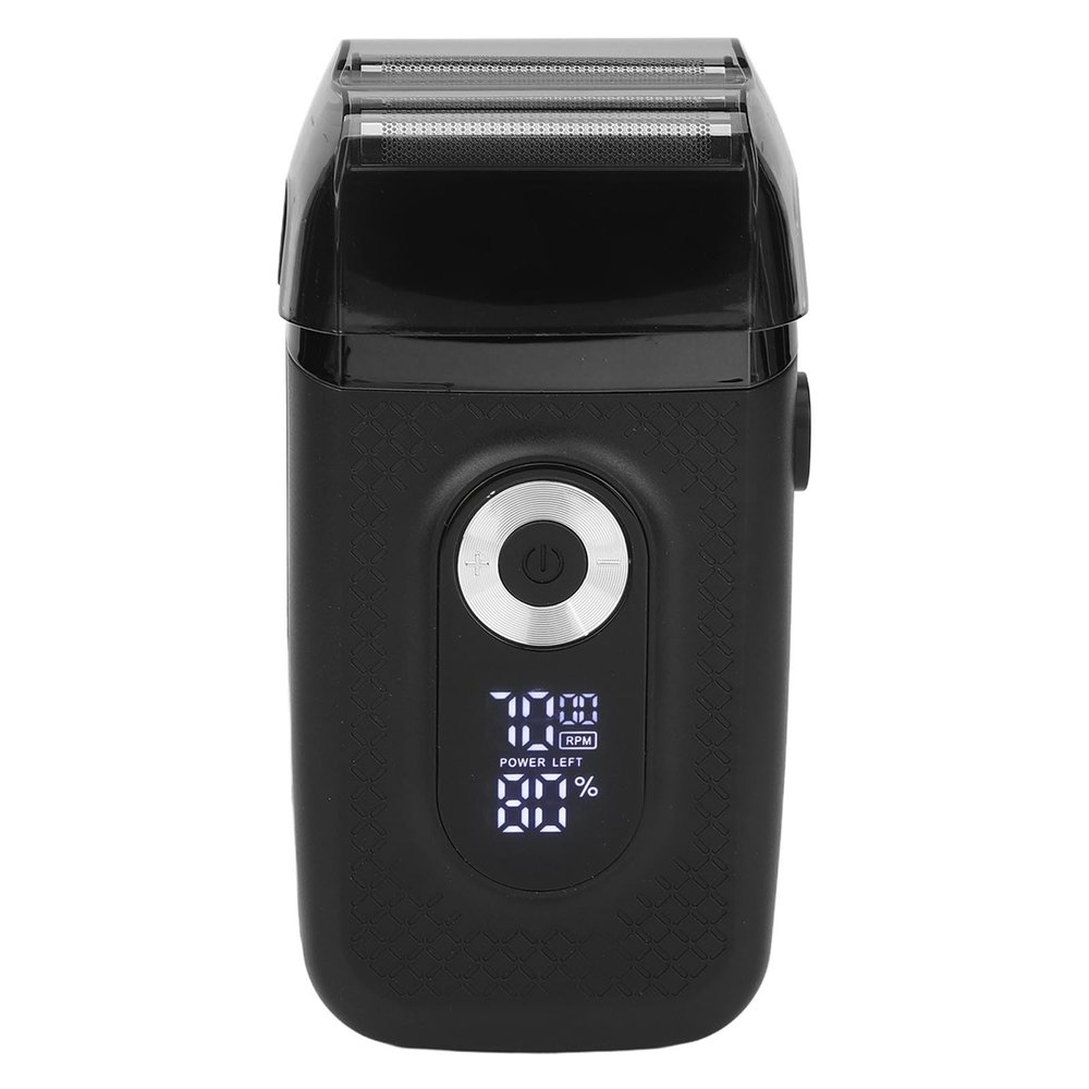 ZJchao Beard Trimmer for Men, LED Display Adjustable 3 Gears USB Rechargeable with Brush Electric Beard Trimmer Mens for Grooming and Hair Cutting