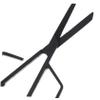 DEARMAMY 3sets Stainless Steel Nose Hair Scissors for Men Manual Trimming Tools for Nose Hair Beard Eyebrow Grooming Lightweight Portable Design Includes Scissor 2pcs*3 view 3